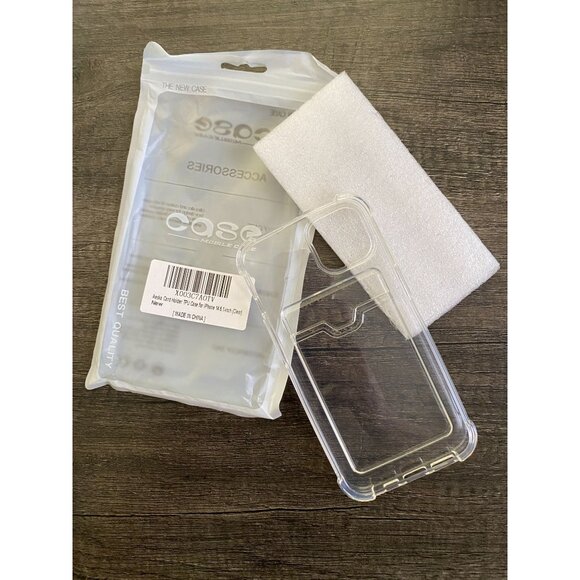 case for iPhone 14 Clear with Card Holder Ultra Slim Protective TPU - Picture 10 of 10